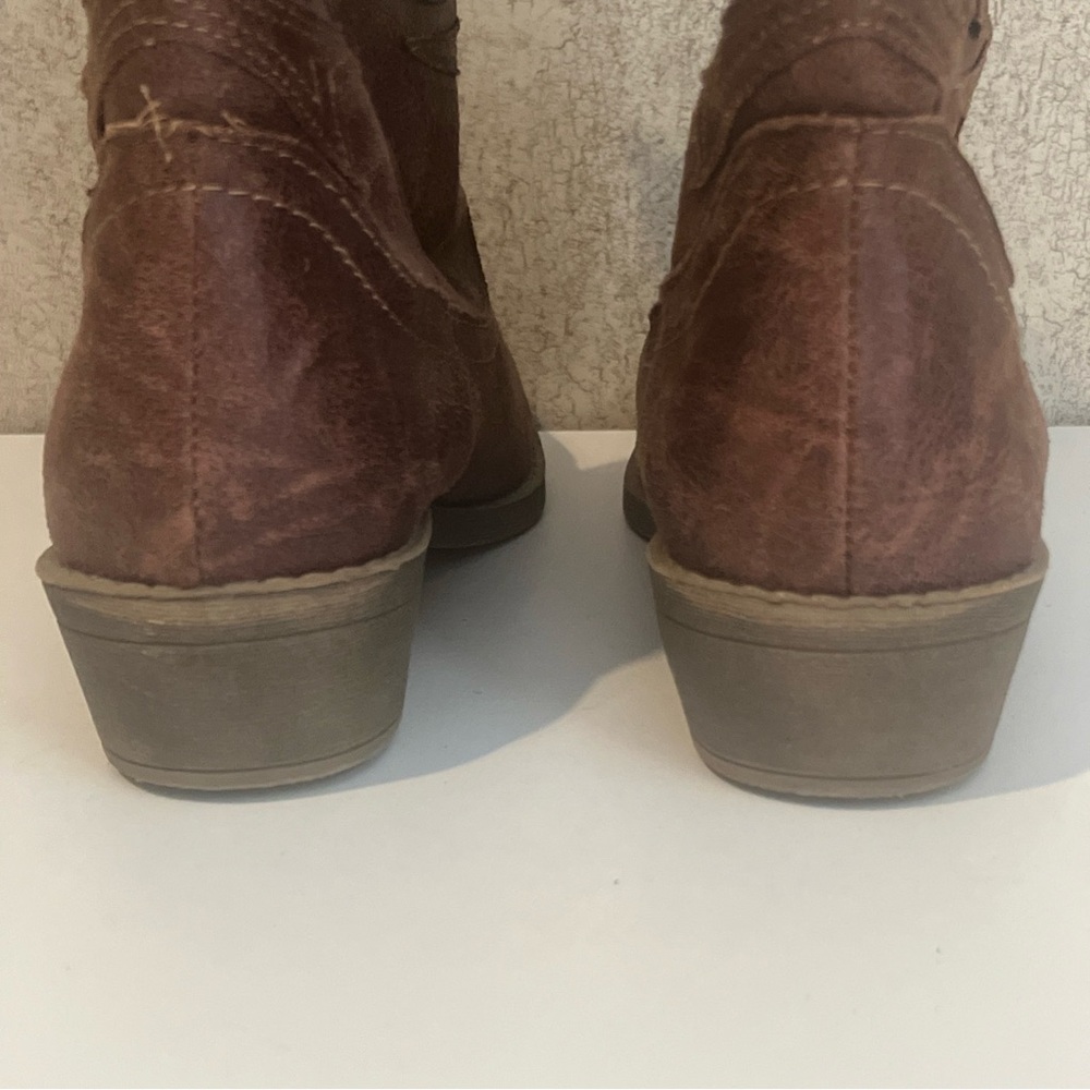 Rampage Cowboy Boots Brown Faux Vikki Women’s 7.5 New 328319 - Picture 3 of 9